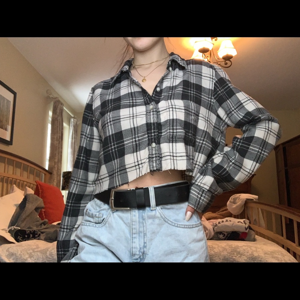 Cropped AEO Flannel